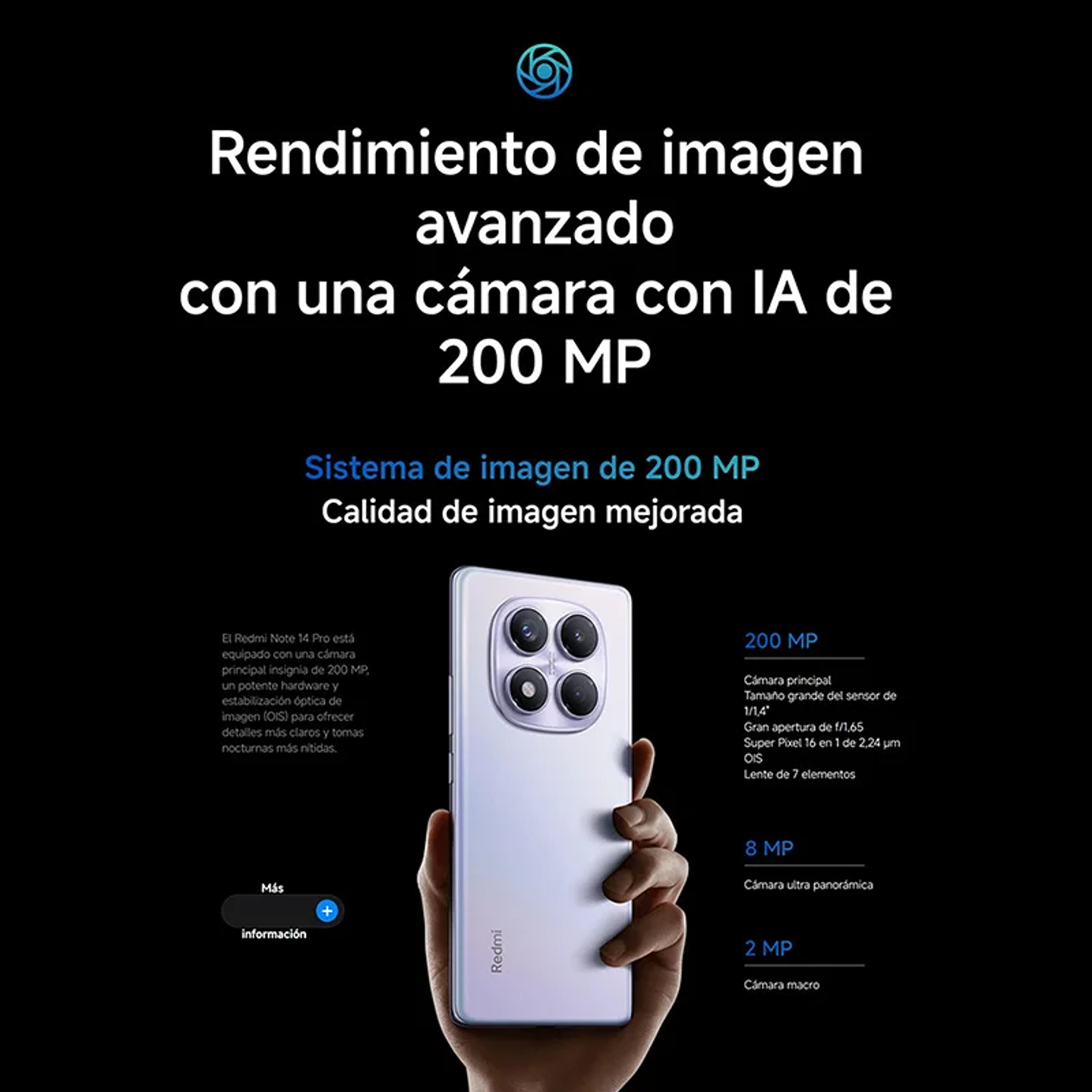 Xiaomi Redmi Note 14 Pro NFC | Cámara 200MP y Pantalla AMOLED 120Hz 3