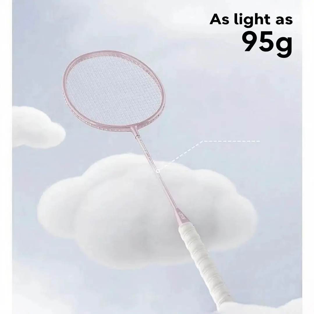 Raqueta de Bádminton Infantil de Fibra de Carbono | Profesional y Ultraligera para Principiantes 1