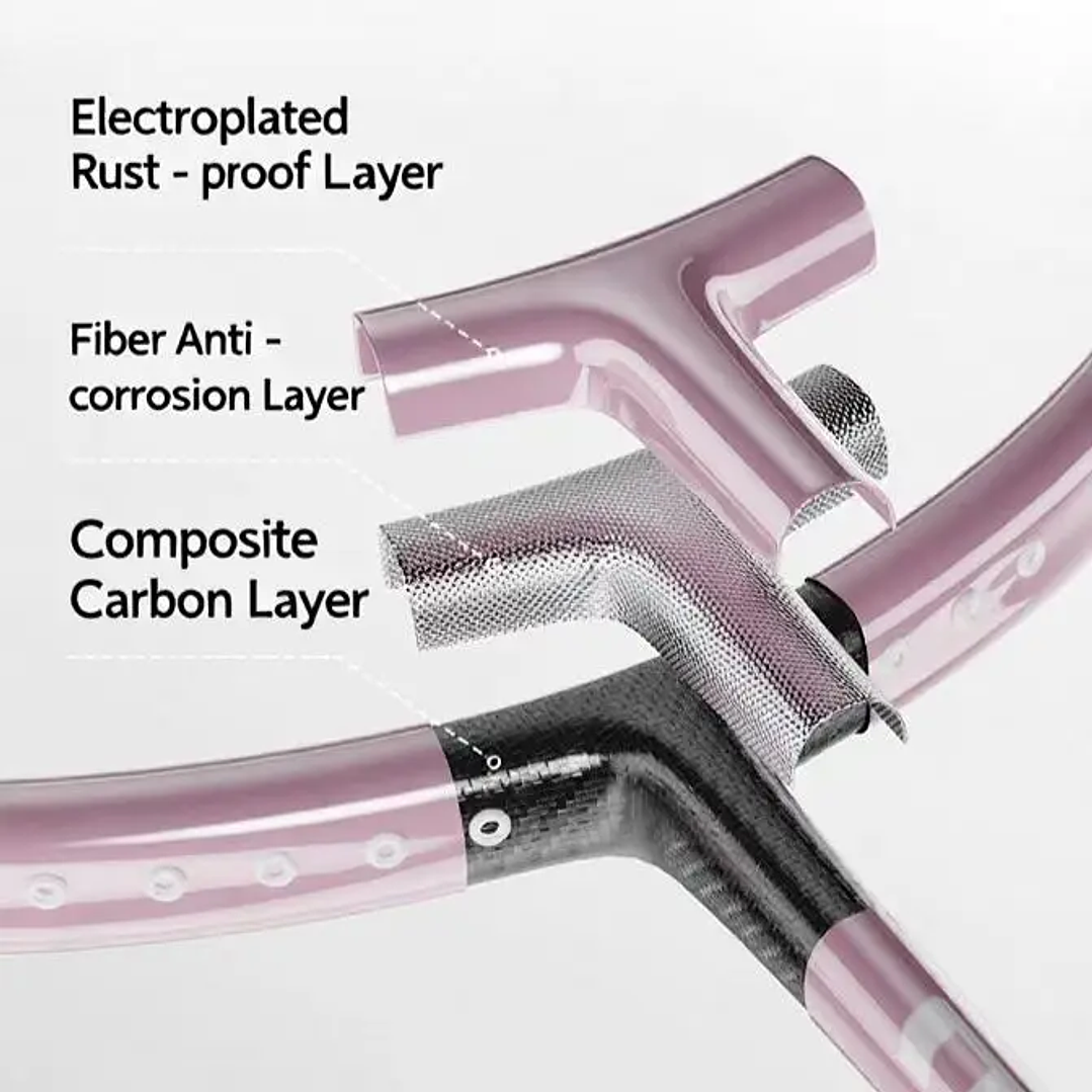 Raqueta de Bádminton Infantil de Fibra de Carbono | Profesional y Ultraligera para Principiantes 12