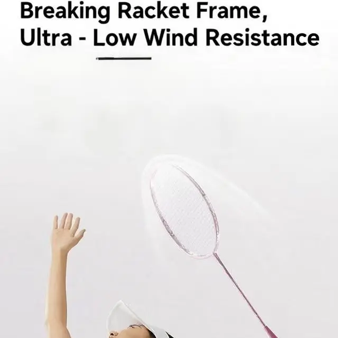 Raqueta de Bádminton Infantil de Fibra de Carbono | Profesional y Ultraligera para Principiantes 13