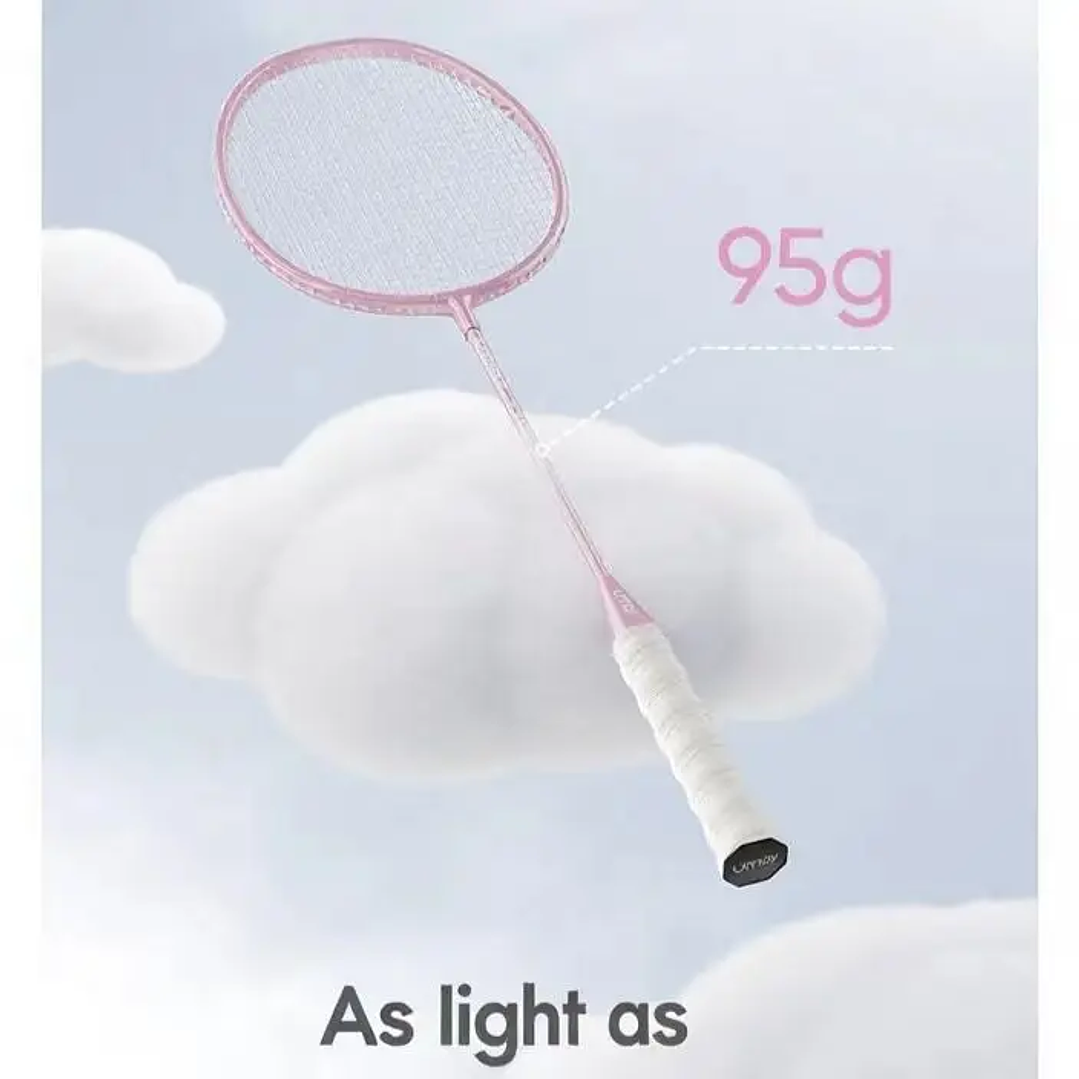 Raqueta de Bádminton Infantil de Fibra de Carbono | Profesional y Ultraligera para Principiantes 14