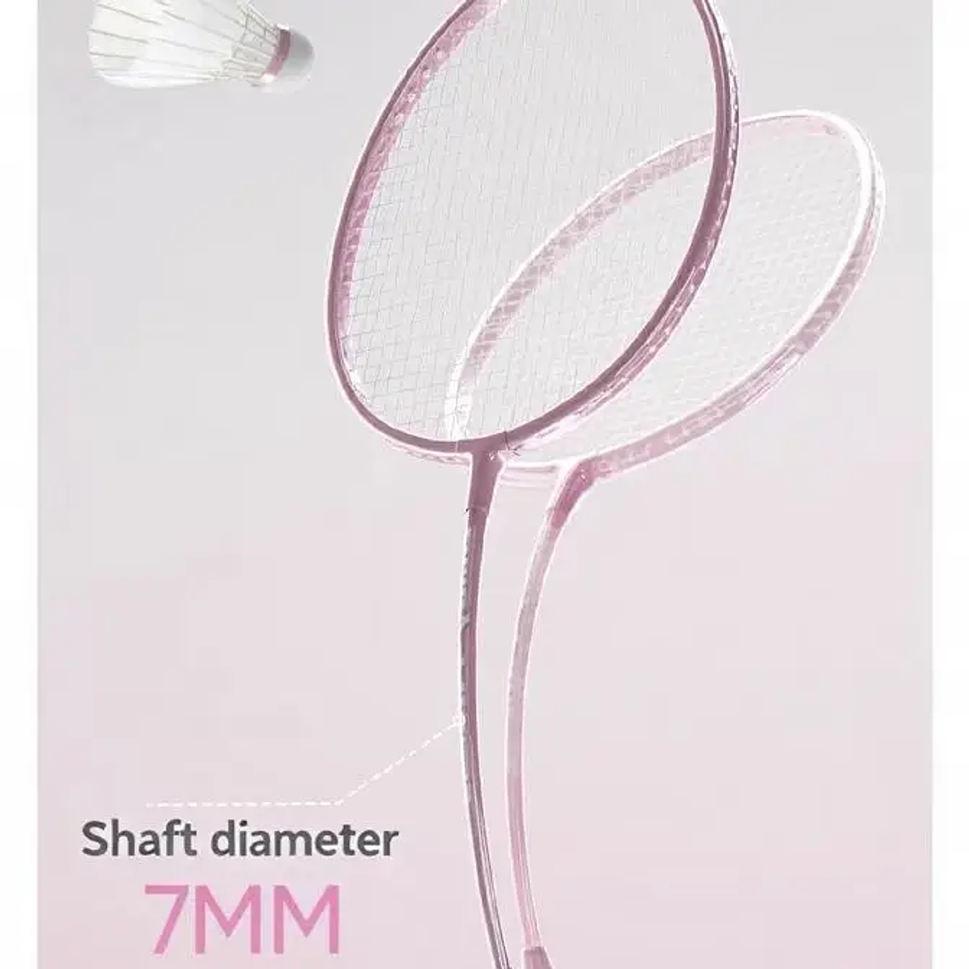 Raqueta de Bádminton Infantil de Fibra de Carbono | Profesional y Ultraligera para Principiantes 15