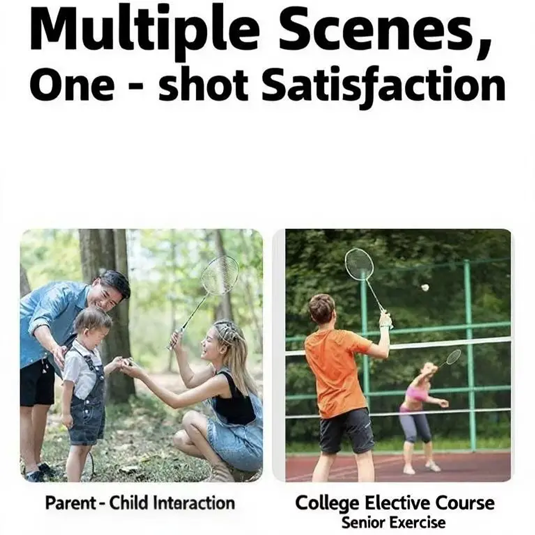 Raqueta de Bádminton Infantil de Fibra de Carbono | Profesional y Ultraligera para Principiantes 17