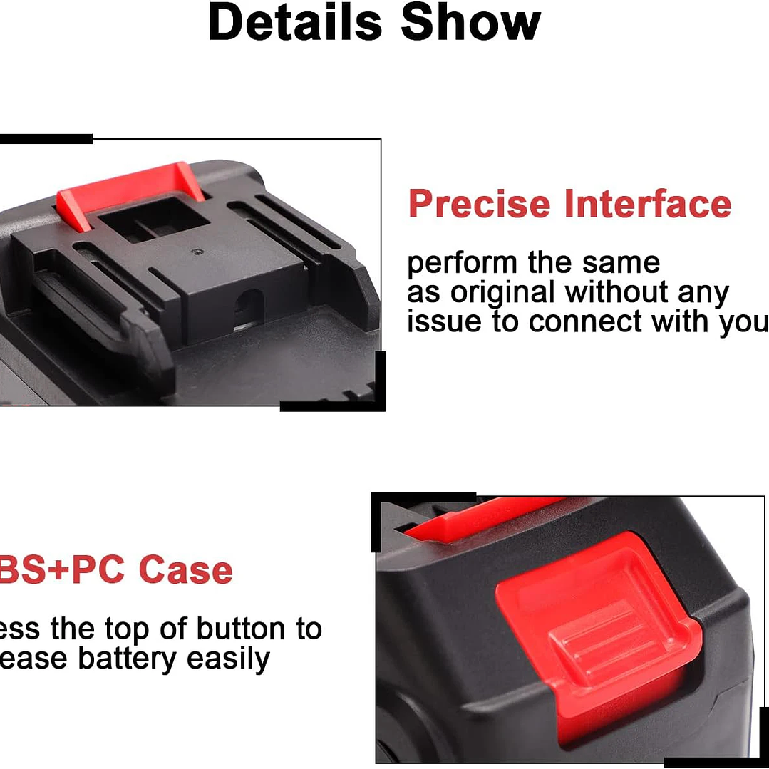 Batería de Litio 21V 15000mAh | Repuesto para Herramientas Makita y Dewalt 16