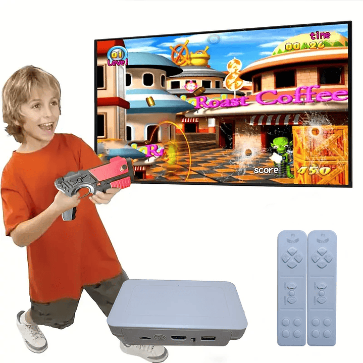 Consola Retro para TV | 900+ Juegos y Pistola AR para Niños y Adultos 5