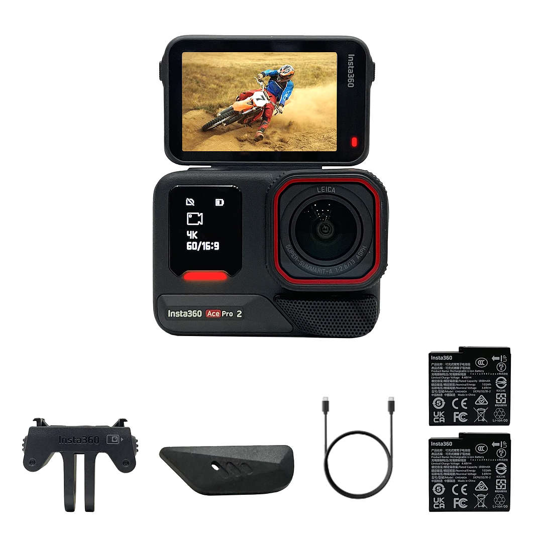 Cámara de Acción Insta360 Ace Pro 2 | 8K, Dual AI, Sumergible y Estabilizada 4