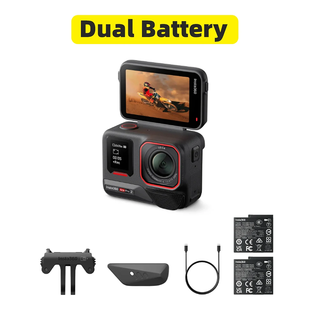 Cámara de Acción Insta360 Ace Pro 2 | 8K, Dual AI, Sumergible y Estabilizada 6