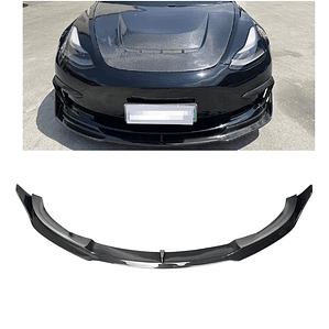 Splitter Frontal V Style de Fibra de Carbono para Tesla Model 3