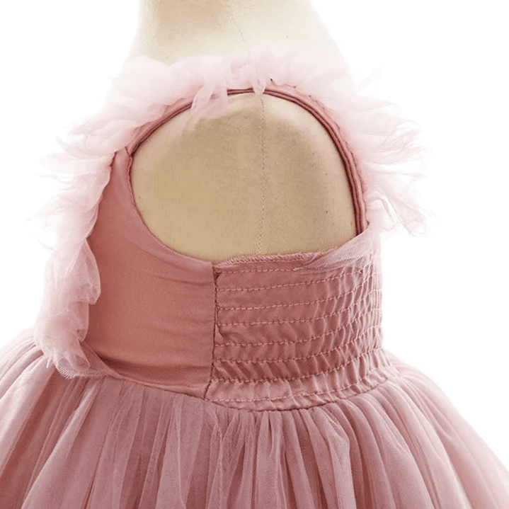 Vestido Blanco de Fiesta para Bebé | Princesa Floral para Bautizo y Eventos Especiales 4