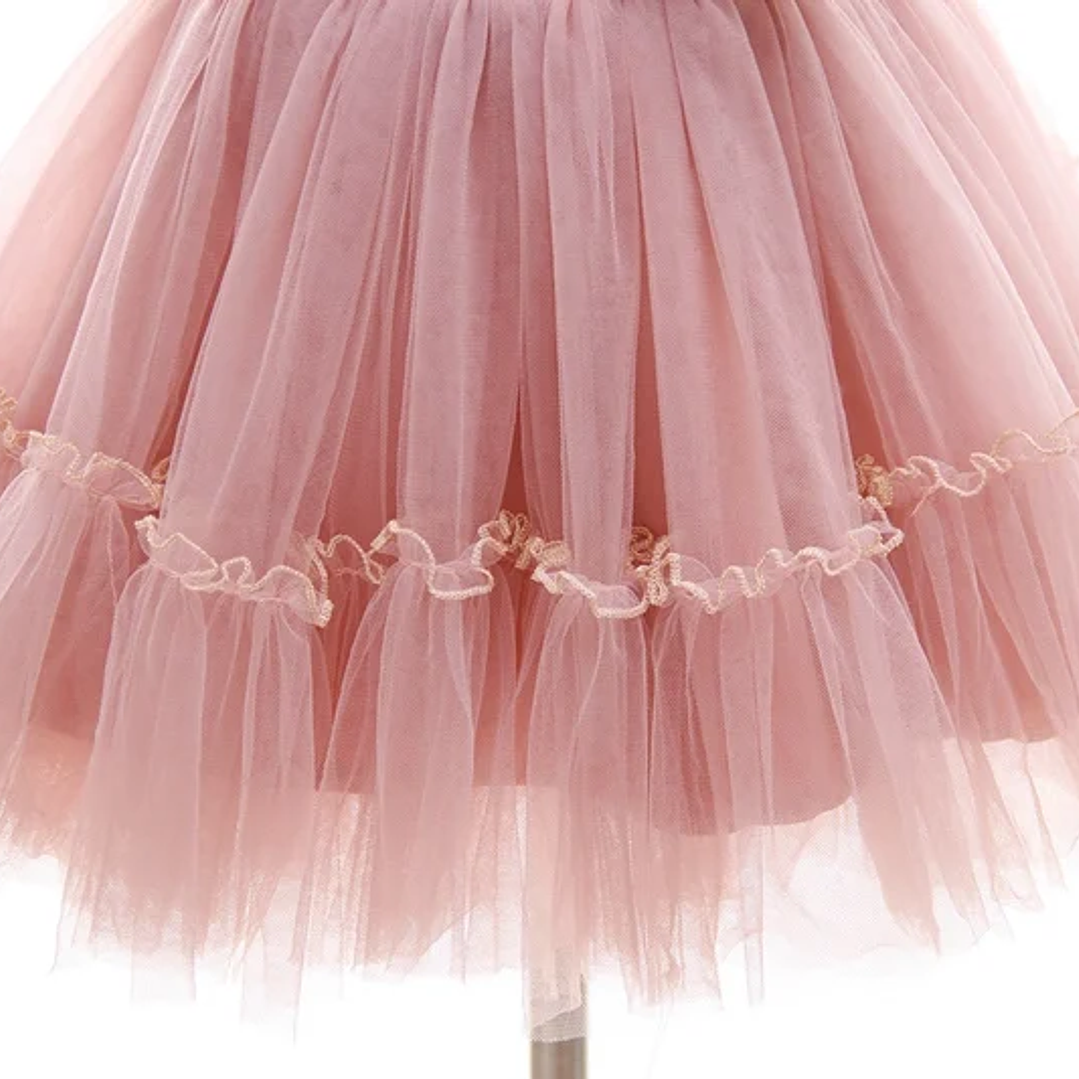 Vestido Blanco de Fiesta para Bebé | Princesa Floral para Bautizo y Eventos Especiales 5