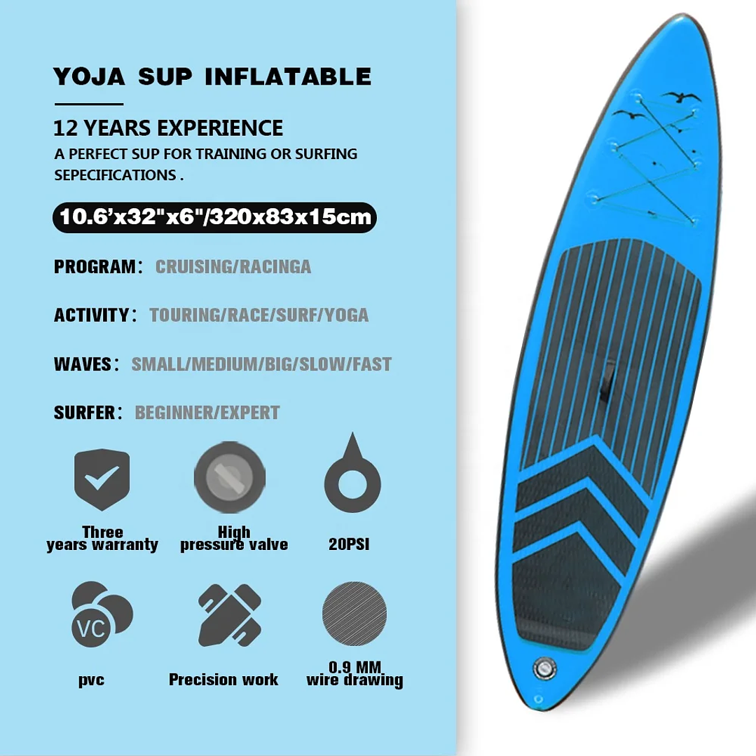 Tabla de Paddle Inflable YOJA | SUP Unisex para Lagos y Ríos 2