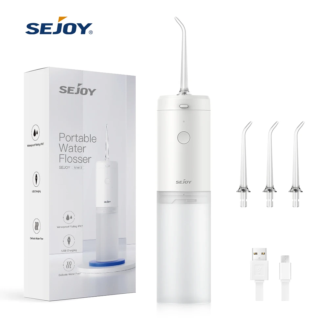 Irrigador Dental Portátil Sejoy | 4 Boquillas, 3 Modos, USB Recargable 8