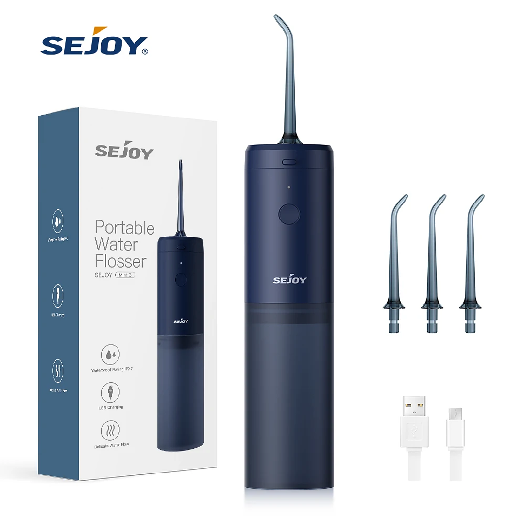 Irrigador Dental Portátil Sejoy | 4 Boquillas, 3 Modos, USB Recargable 10