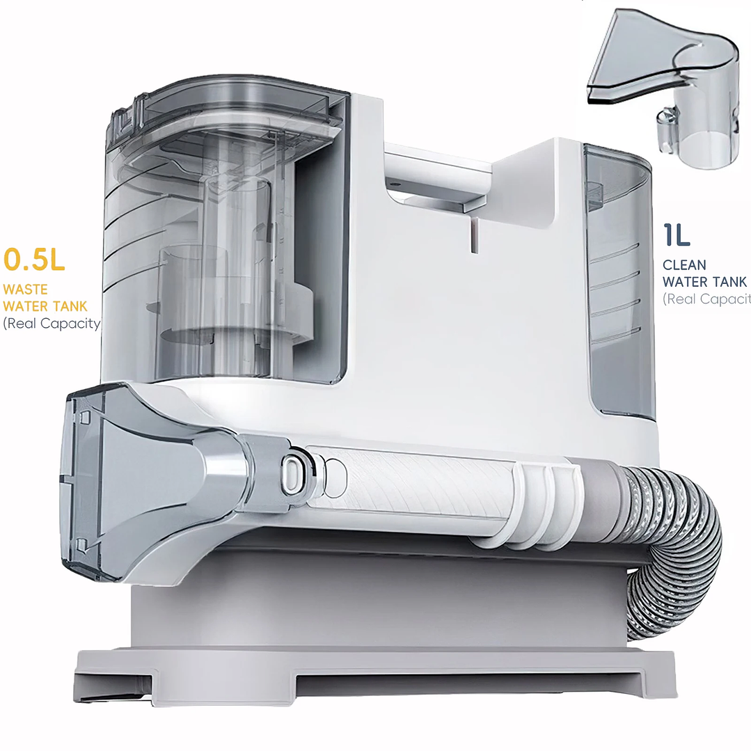 Limpiador de Alfombras Portátil 750W | Succión y Pulverización para Sofás y Cortinas 7