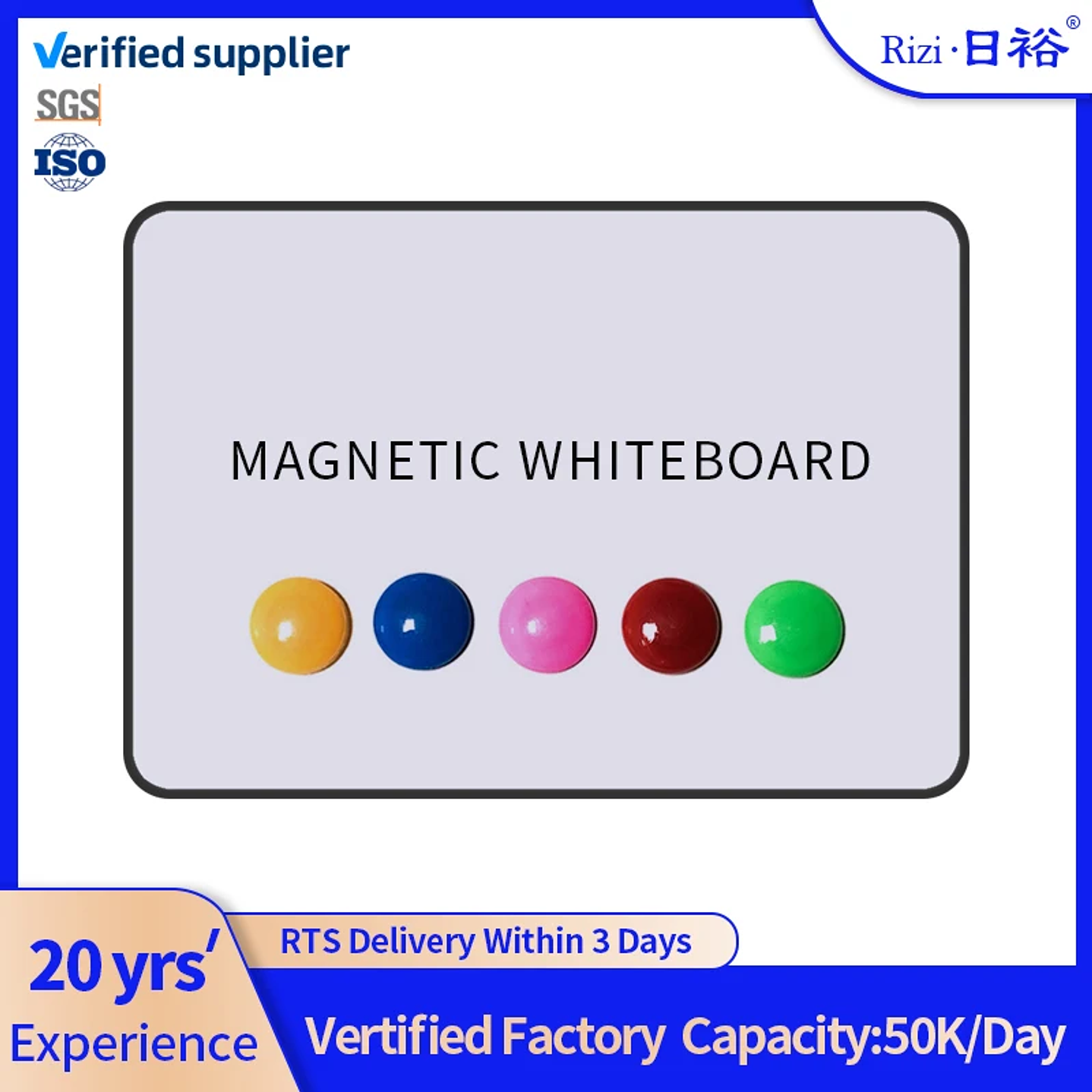 Pizarra Blanca Magnética HOLYDE 3301 | Doble Cara para Niños y Oficina 2