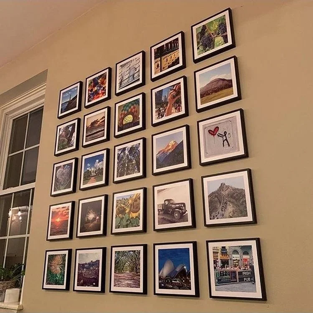 Marco de Foto Negro 8x12