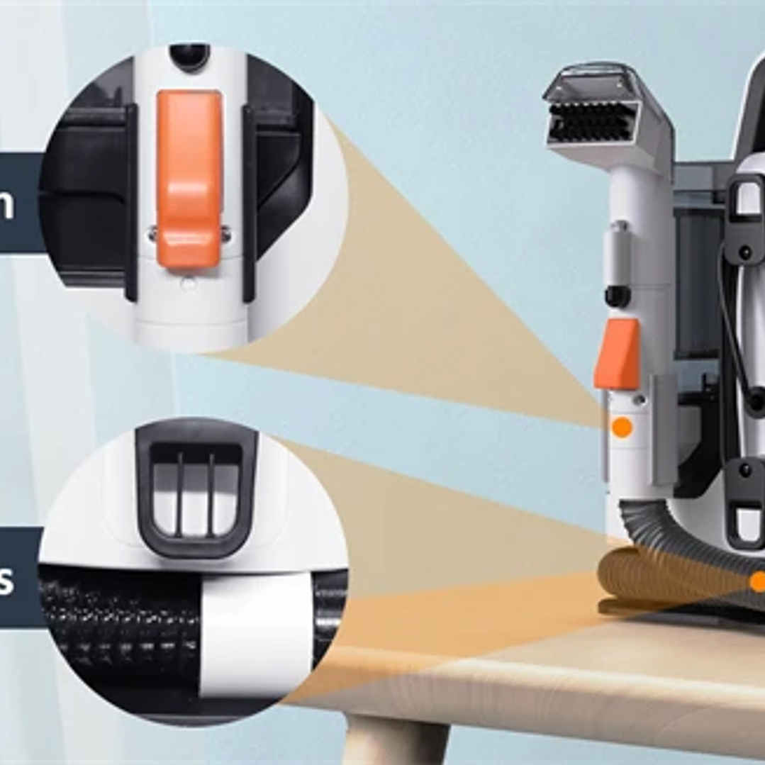 Máquina Limpiadora Portátil Seeiswork 750W | Alta Succión para Manchas y Tapicería 22
