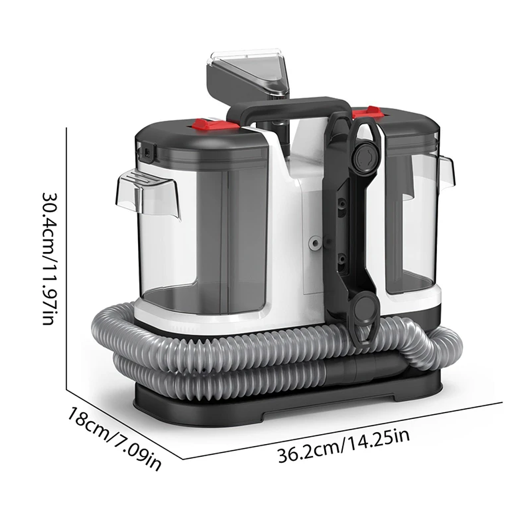 Máquina Limpiadora Portátil Seeiswork 750W | Alta Succión para Manchas y Tapicería 38