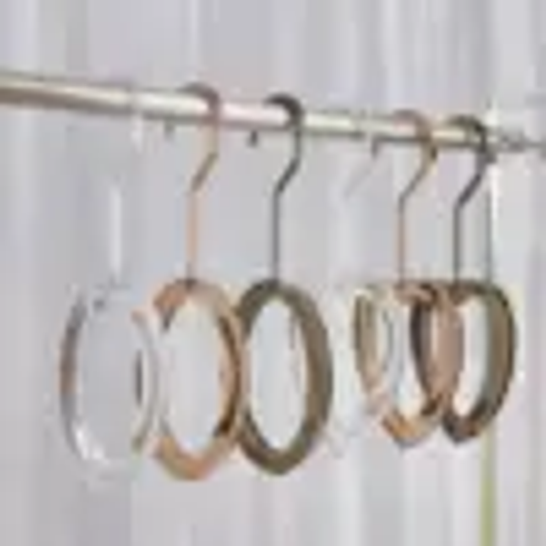 Percha Acrílica Transparente LEILOI | Gancho Metálico Personalizable para Ropa 25