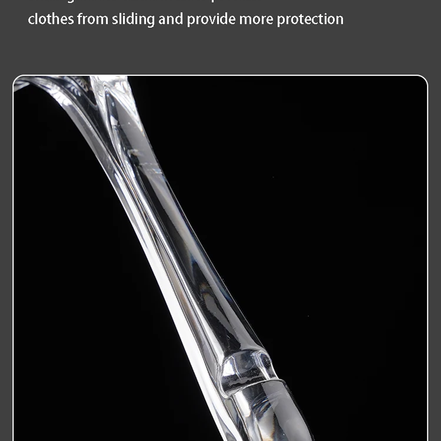 Percha Acrílica Transparente LEILOI | Gancho Metálico Personalizable para Ropa 33