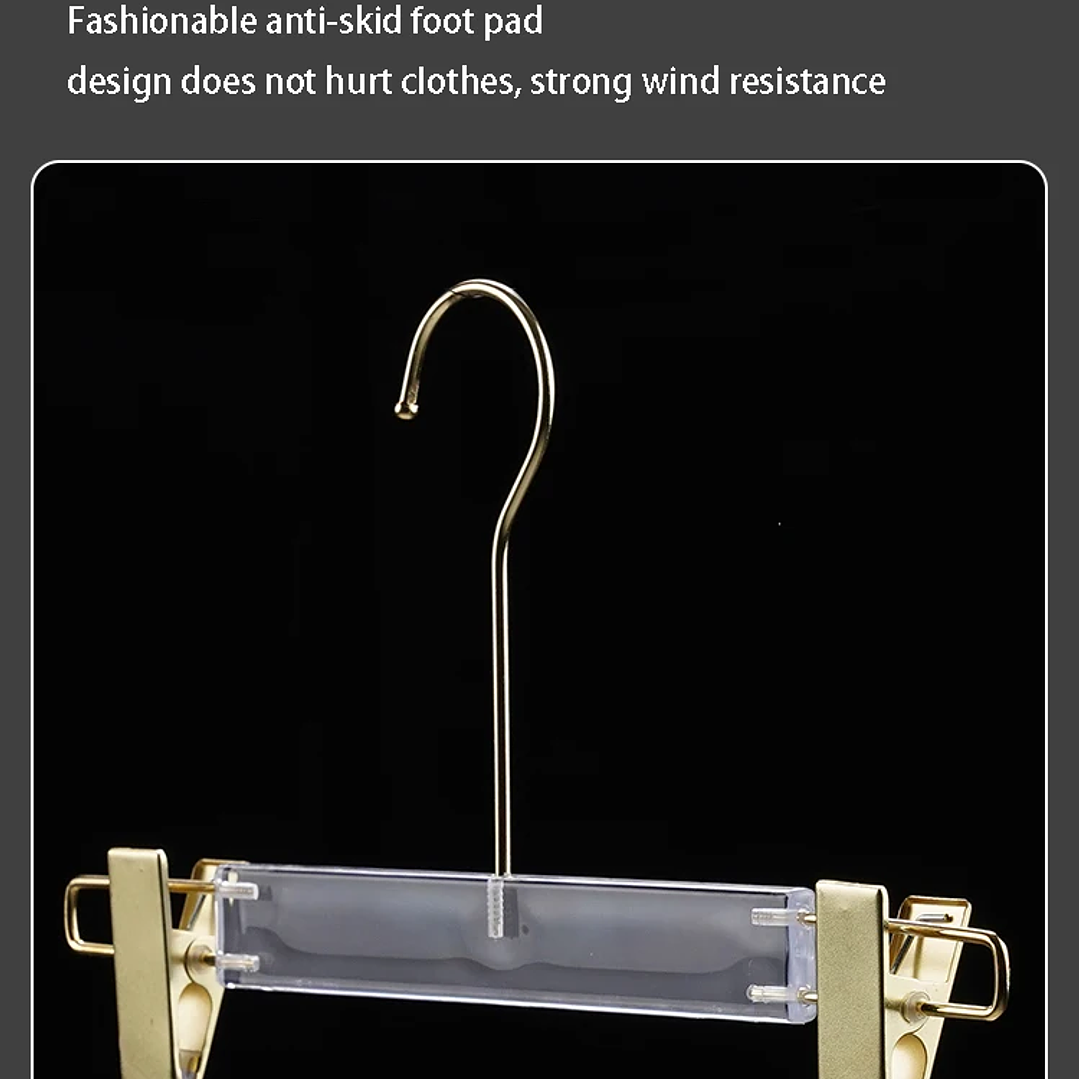 Percha Acrílica Transparente LEILOI | Gancho Metálico Personalizable para Ropa 34
