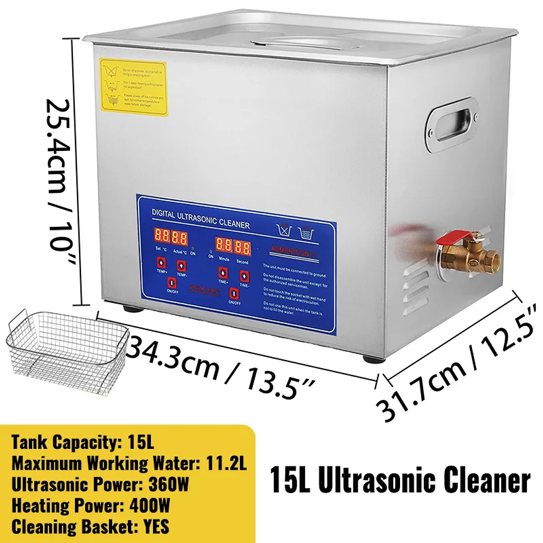 Limpiador Ultrasónico SucceBuy 1.3–30L | Lavado Profesional para Joyas, Herramientas y Más 8