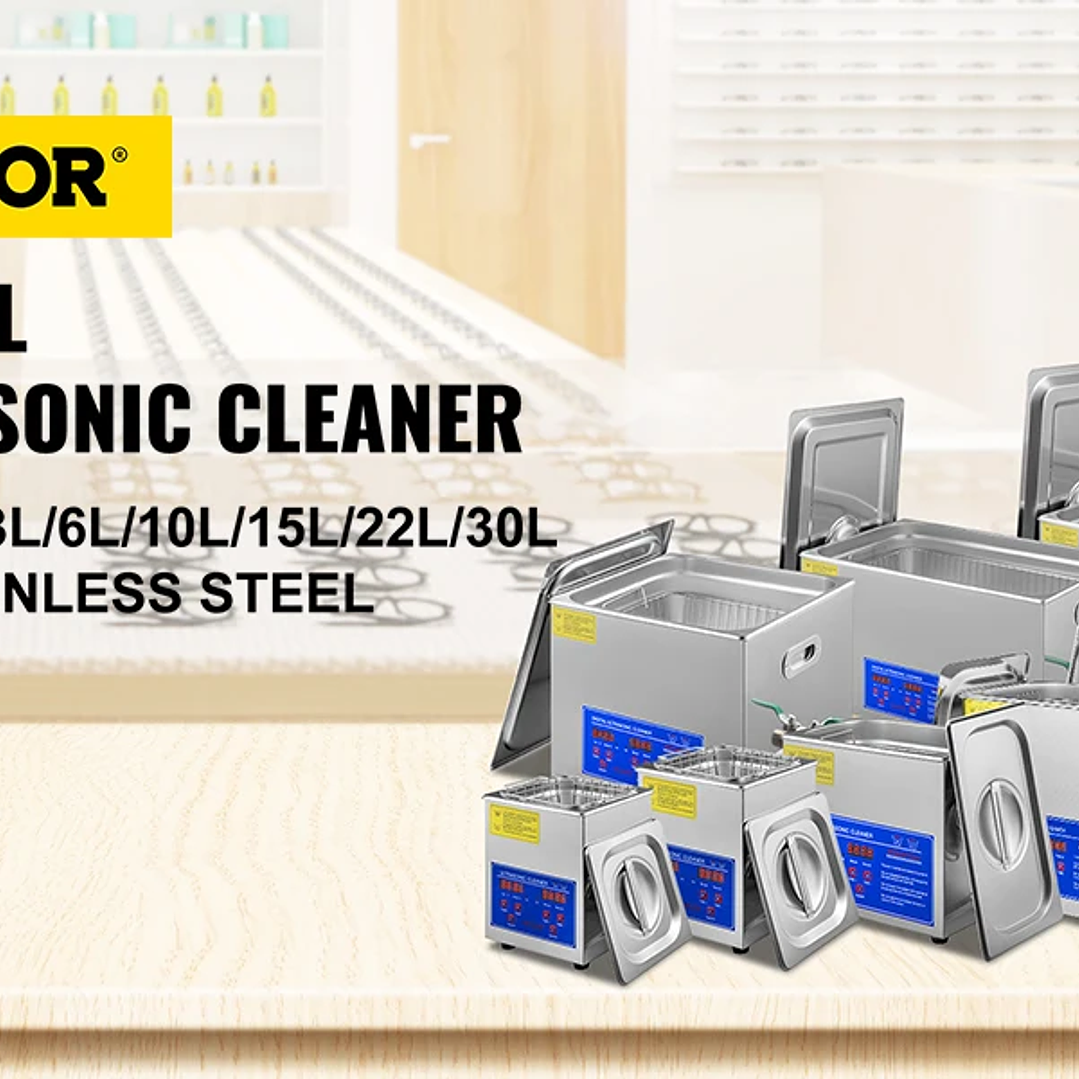 Limpiador Ultrasónico SucceBuy 1.3–30L | Lavado Profesional para Joyas, Herramientas y Más 15