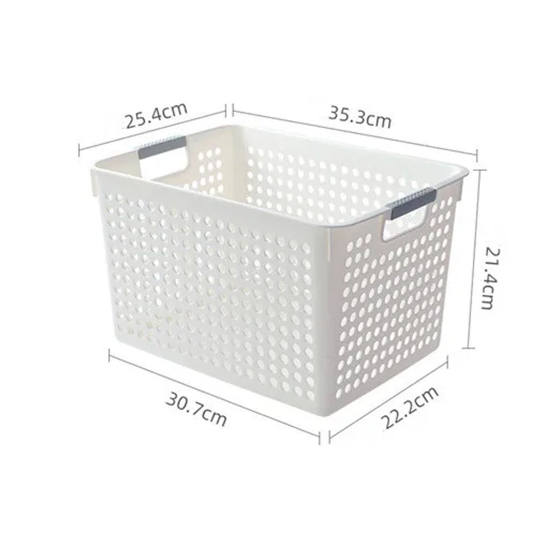 Cesta Organizadora Plástica Multifuncional Hongdec | Para Cocina, Oficina y Hogar 7