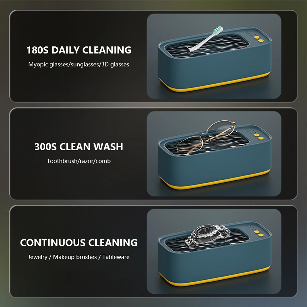 Limpiador Ultrasónico Portátil VKTECH 45kHz | Para Joyería, Gafas y Maquillaje 5