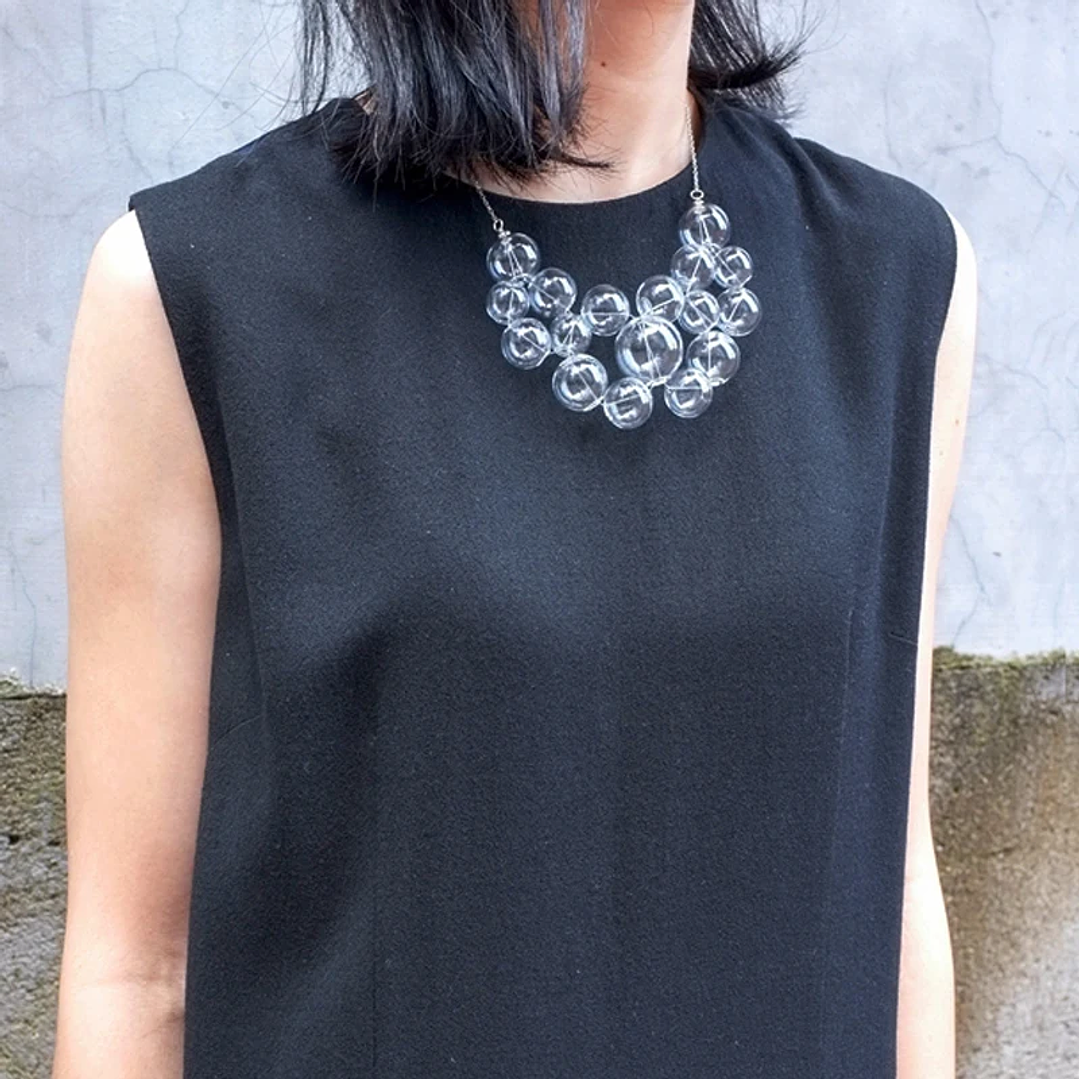 Pendientes de Aro Cristal SUMMERRAIN | Diseño Transparente y Original para Mujer 5