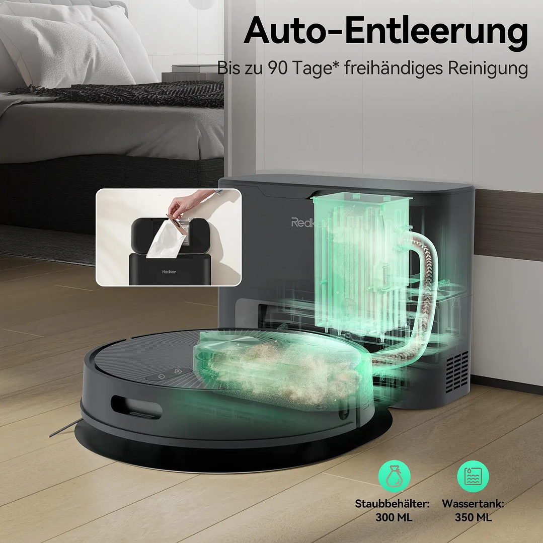 Robot Aspirador Redkey R10 | 2 en 1 con Fregona y Navegación Láser 11