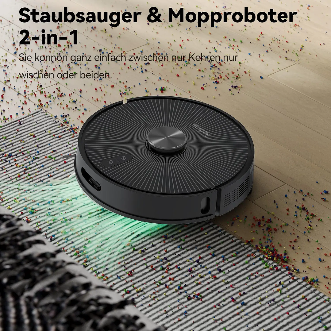 Robot Aspirador Redkey R10 | 2 en 1 con Fregona y Navegación Láser 13