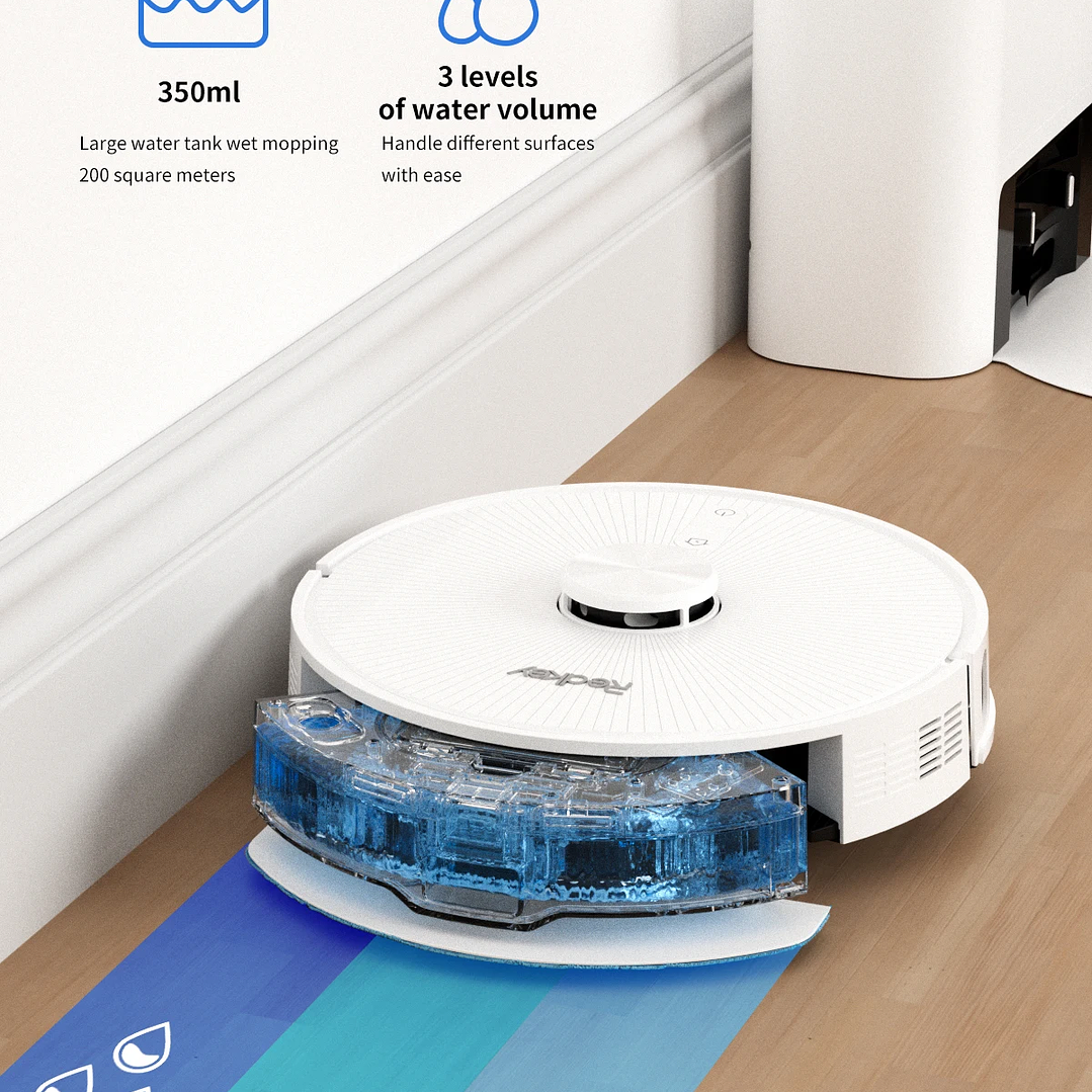 Robot Aspirador Redkey R10 | 2 en 1 con Fregona y Navegación Láser 20