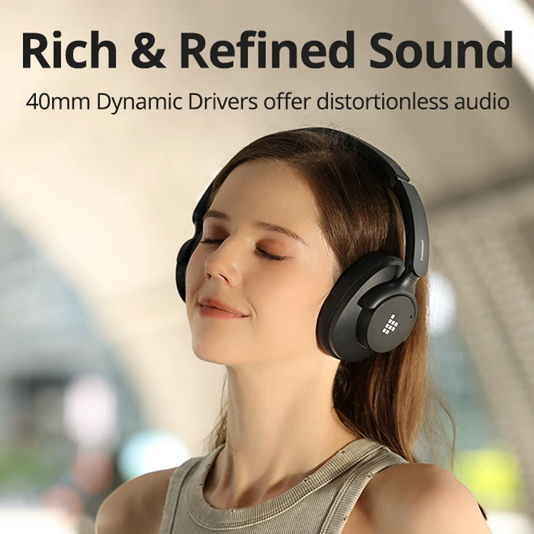 Auriculares Tronsmart Sounfii Q20S | Bluetooth 5.3 con Cancelación de Ruido y 60h de Batería 15