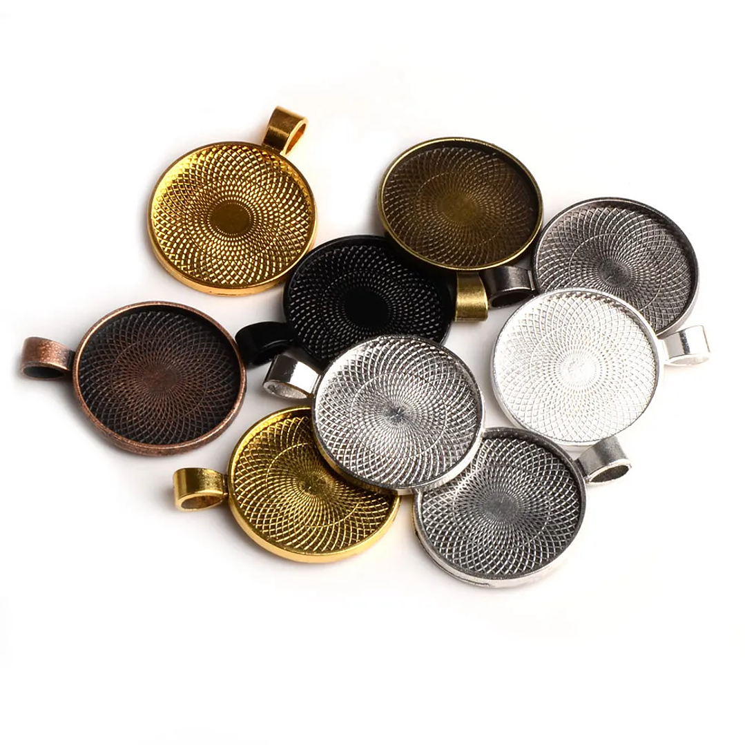 Bases de Camafeo LFPU 25mm | Pack de 10 para Joyería DIY con Cabujón 2