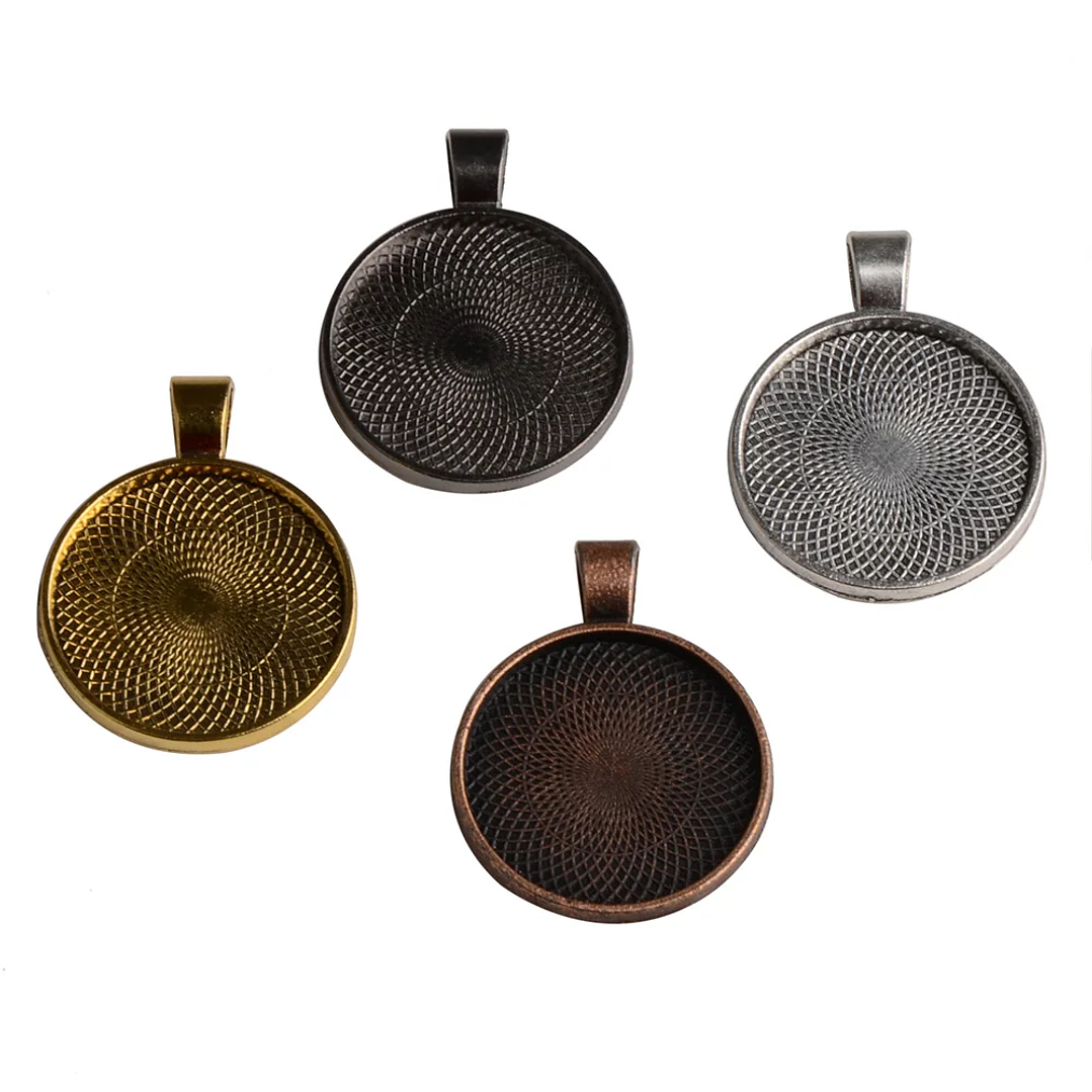 Bases de Camafeo LFPU 25mm | Pack de 10 para Joyería DIY con Cabujón 3