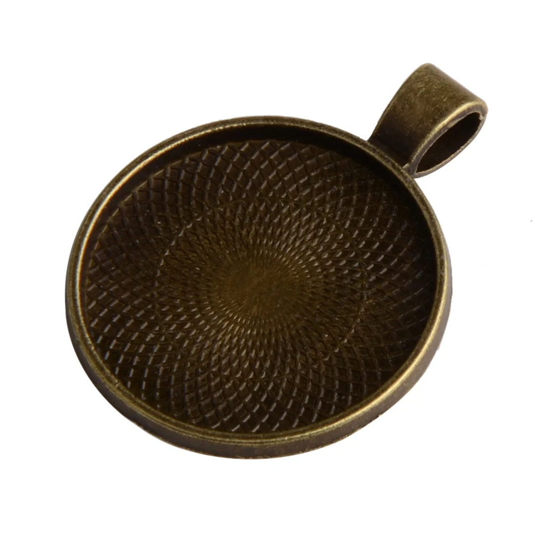 Bases de Camafeo LFPU 25mm | Pack de 10 para Joyería DIY con Cabujón 12