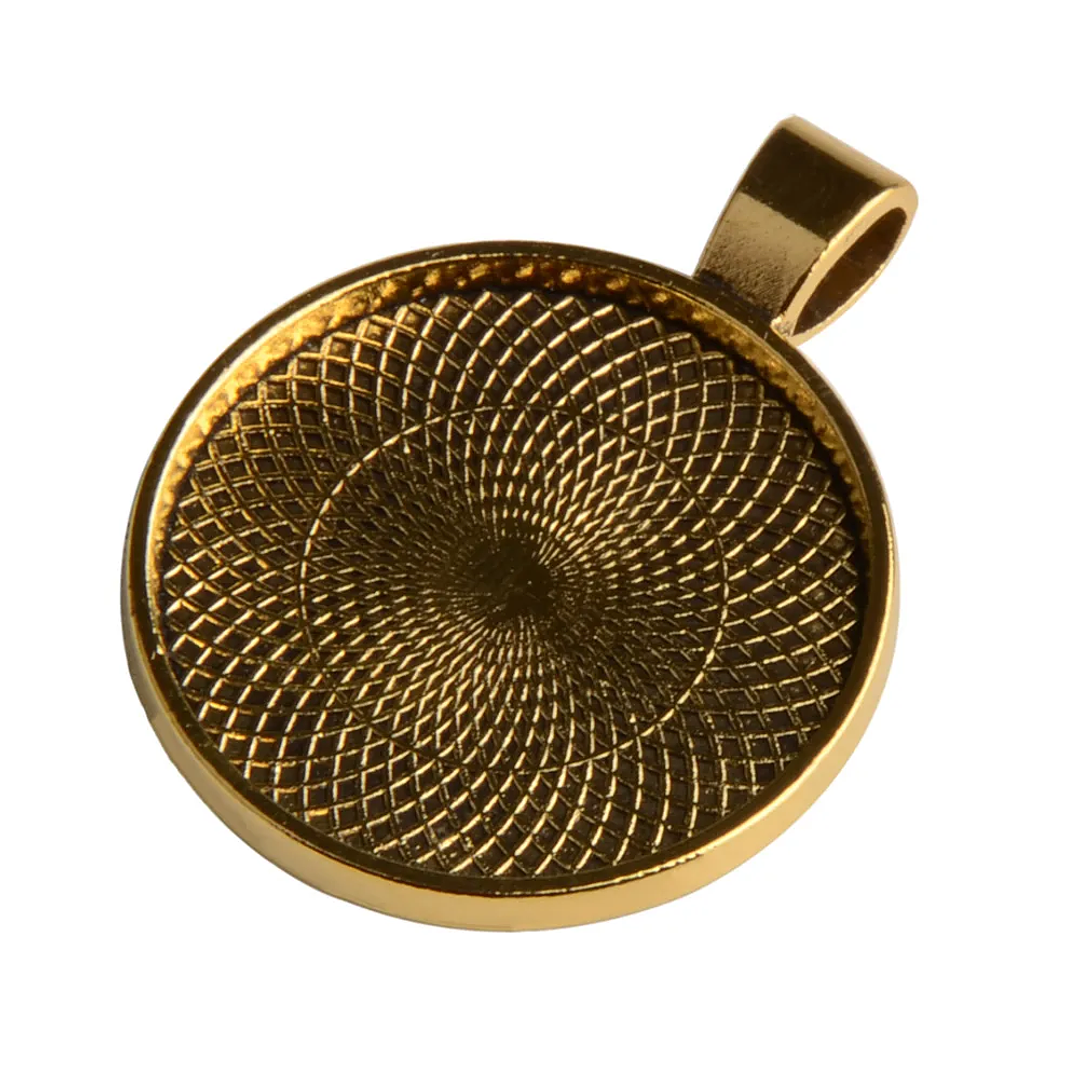 Bases de Camafeo LFPU 25mm | Pack de 10 para Joyería DIY con Cabujón 16