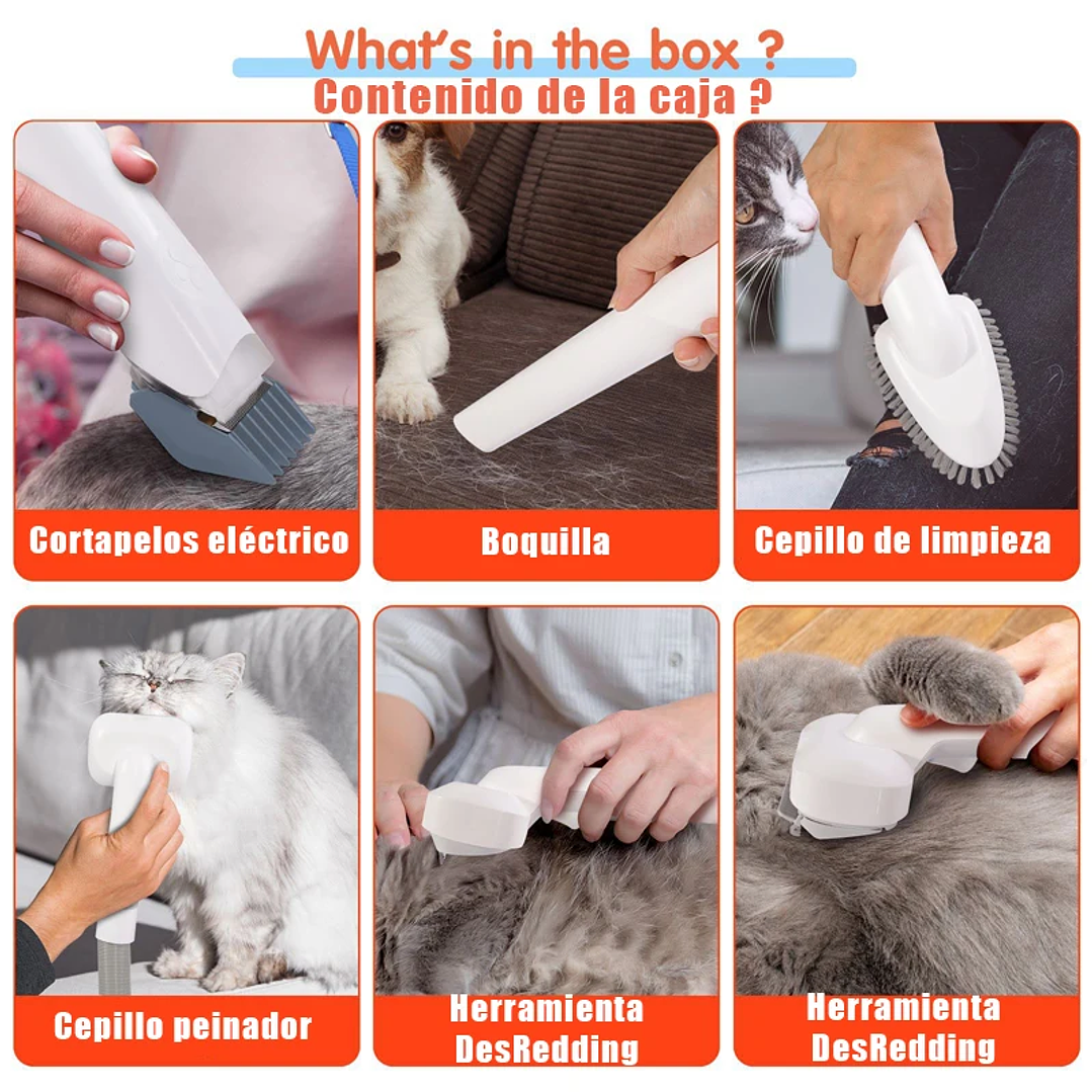 Kit de Peluquería y Aspiración MicroData 2.5L | Para Perros y Gatos con Corte Silencioso 5
