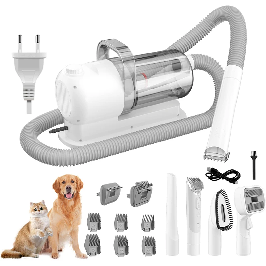 Kit de Peluquería y Aspiración MicroData 2.5L | Para Perros y Gatos con Corte Silencioso 7