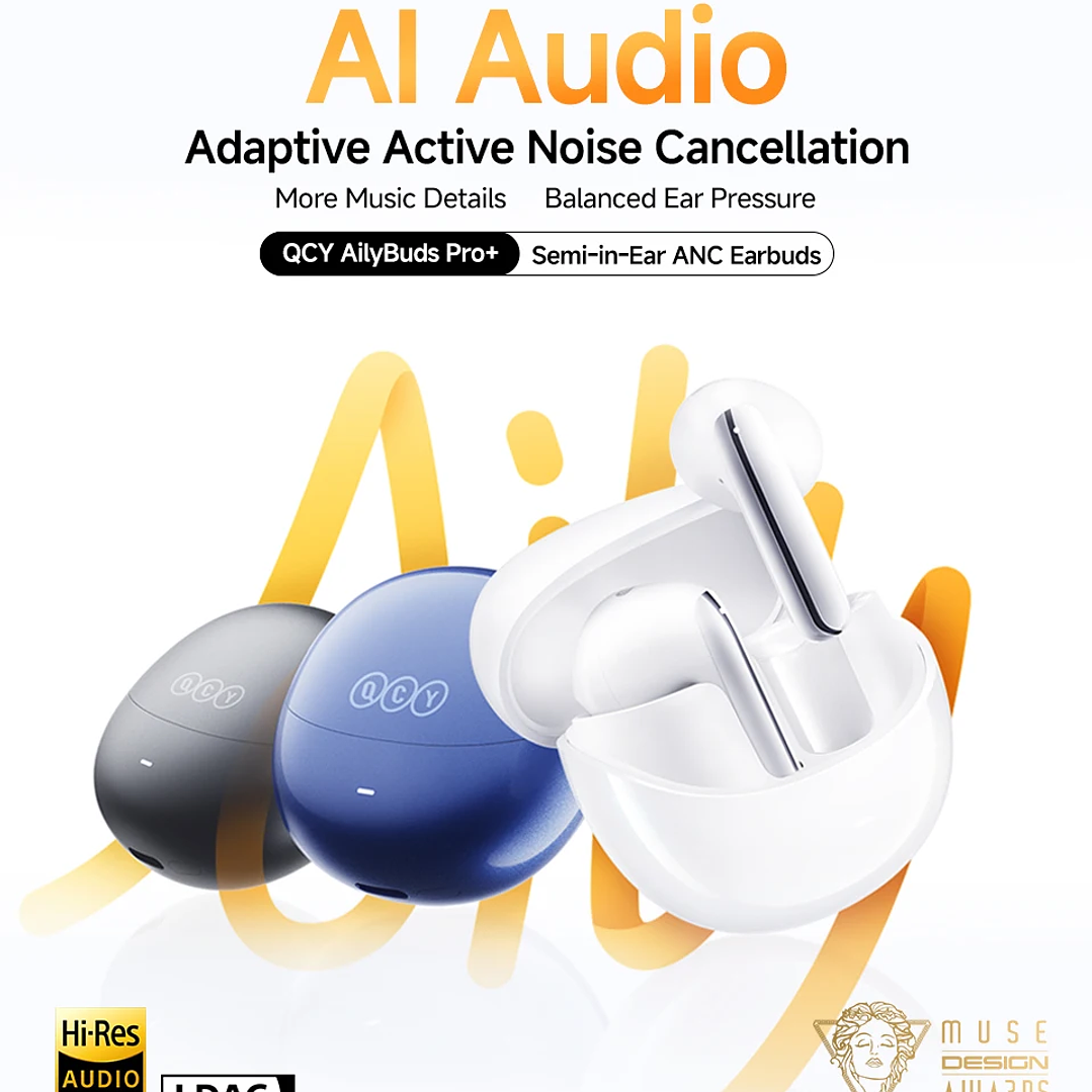 Auriculares QCY HT10 AilyBuds Pro+ | Bluetooth 5.3 con LDAC y Cancelación de Ruido ANC 9