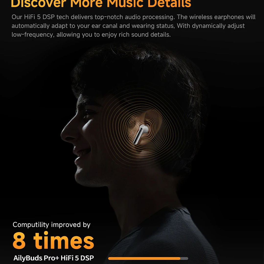 Auriculares QCY HT10 AilyBuds Pro+ | Bluetooth 5.3 con LDAC y Cancelación de Ruido ANC 11