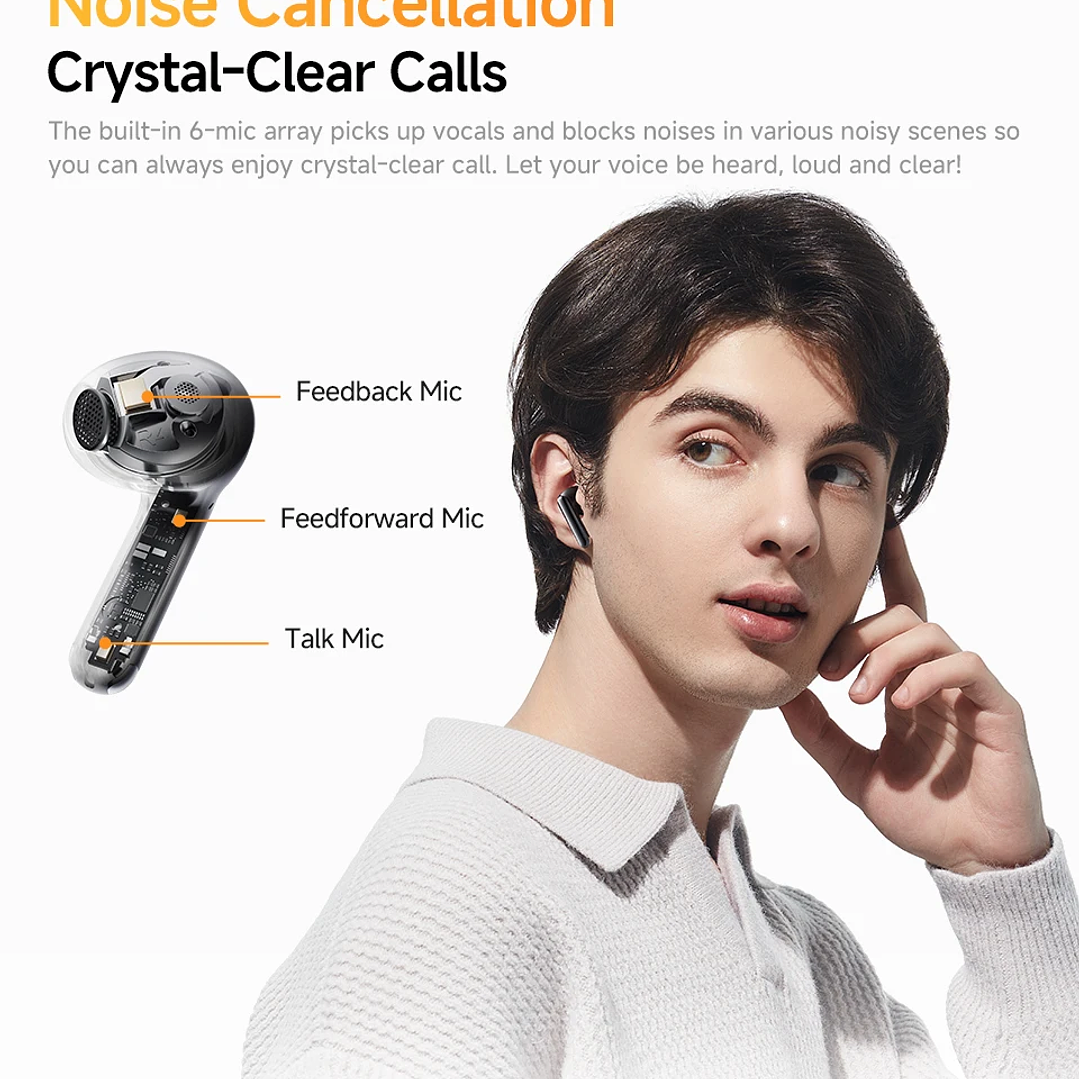 Auriculares QCY HT10 AilyBuds Pro+ | Bluetooth 5.3 con LDAC y Cancelación de Ruido ANC 18