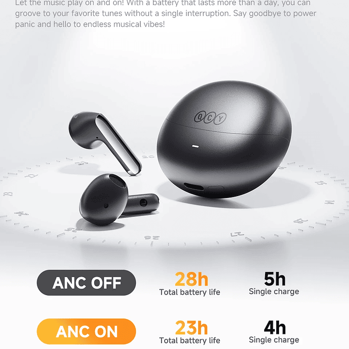 Auriculares QCY HT10 AilyBuds Pro+ | Bluetooth 5.3 con LDAC y Cancelación de Ruido ANC 23