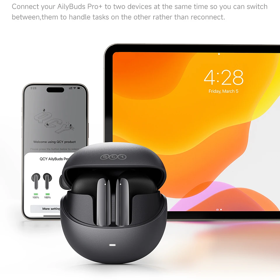 Auriculares QCY HT10 AilyBuds Pro+ | Bluetooth 5.3 con LDAC y Cancelación de Ruido ANC 24