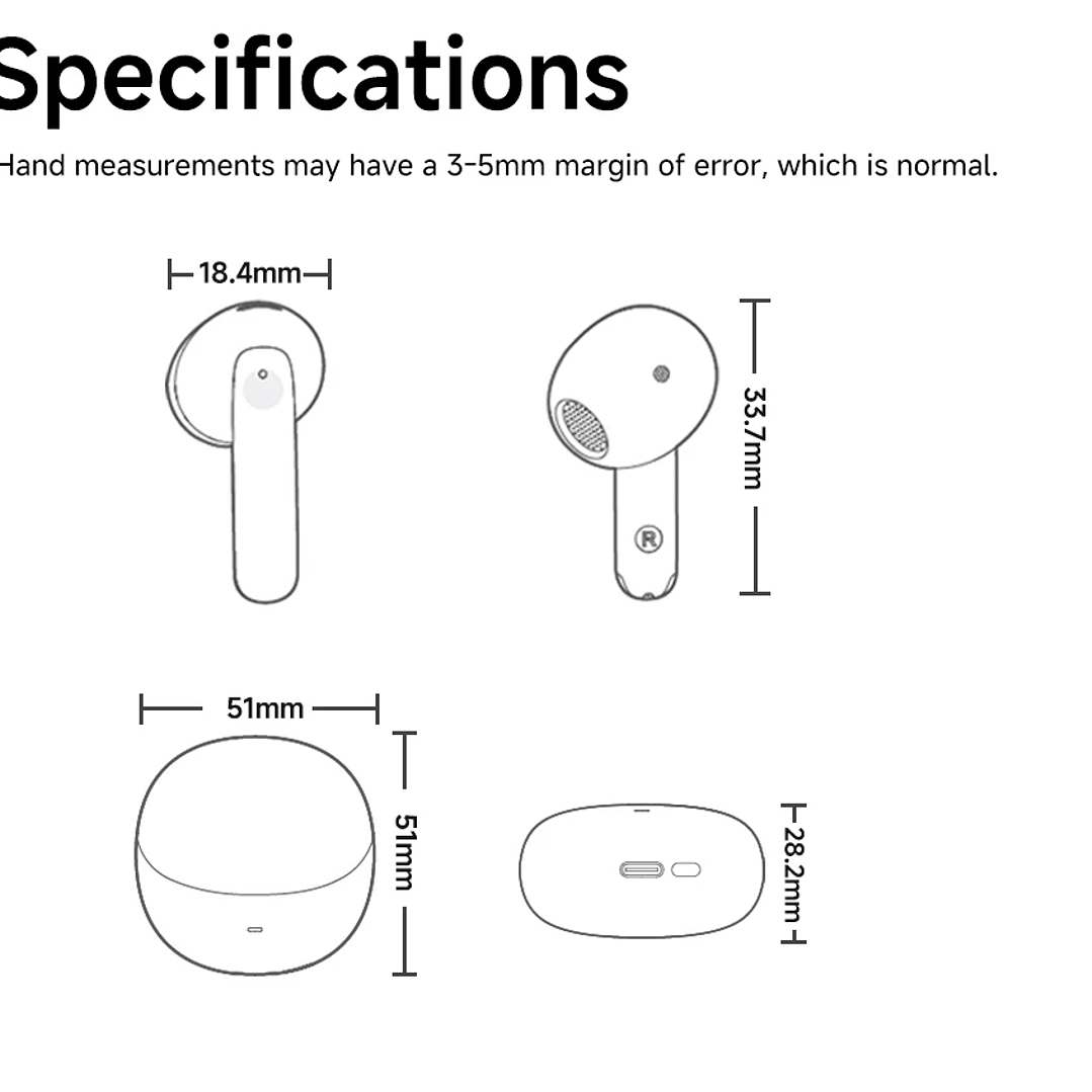 Auriculares QCY HT10 AilyBuds Pro+ | Bluetooth 5.3 con LDAC y Cancelación de Ruido ANC 28