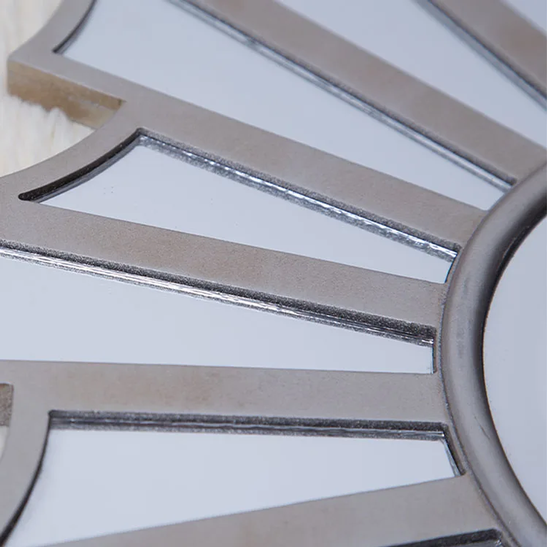 Set de 3 Espejos Decorativos FUDA | Marcos de Madera Diseño Moderno para Pared 4