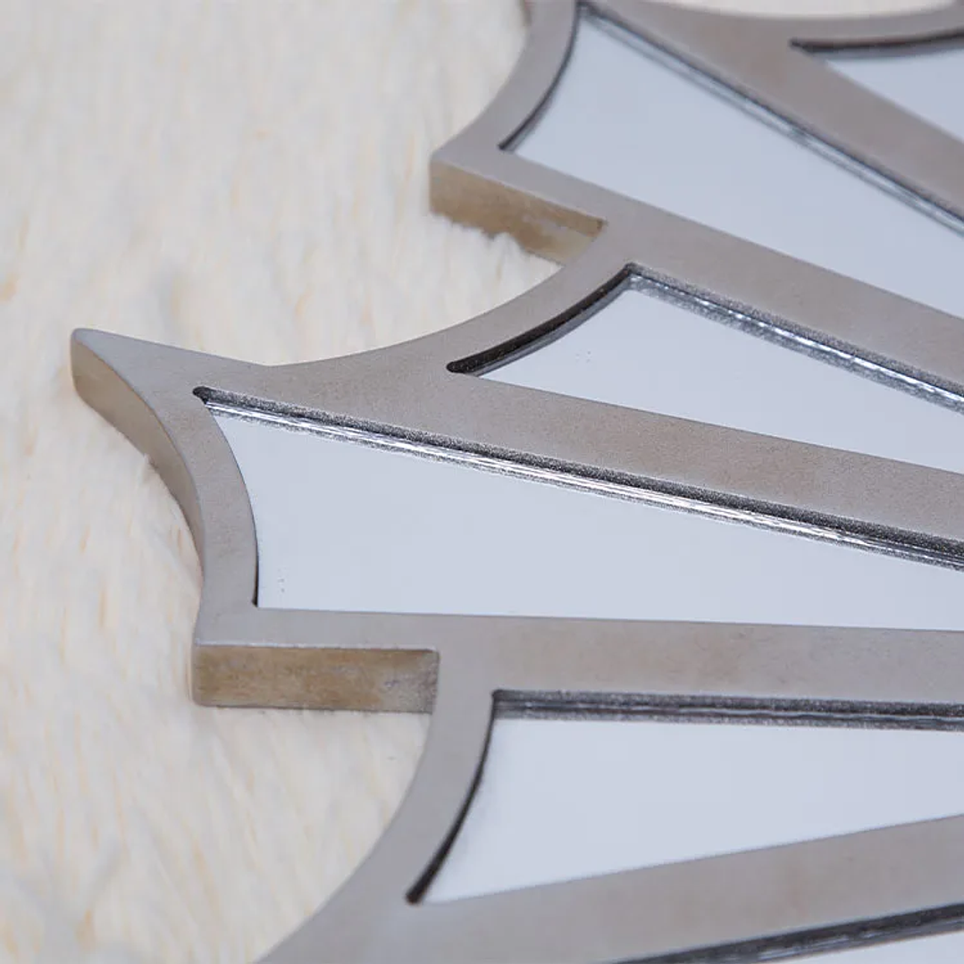 Set de 3 Espejos Decorativos FUDA | Marcos de Madera Diseño Moderno para Pared 5