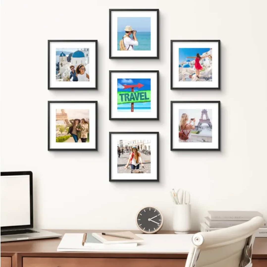 Marco de Fotos ARTMOUNT Bestile | Cuadro Adhesivo Reposicionable Sin Clavos 20x20cm 1