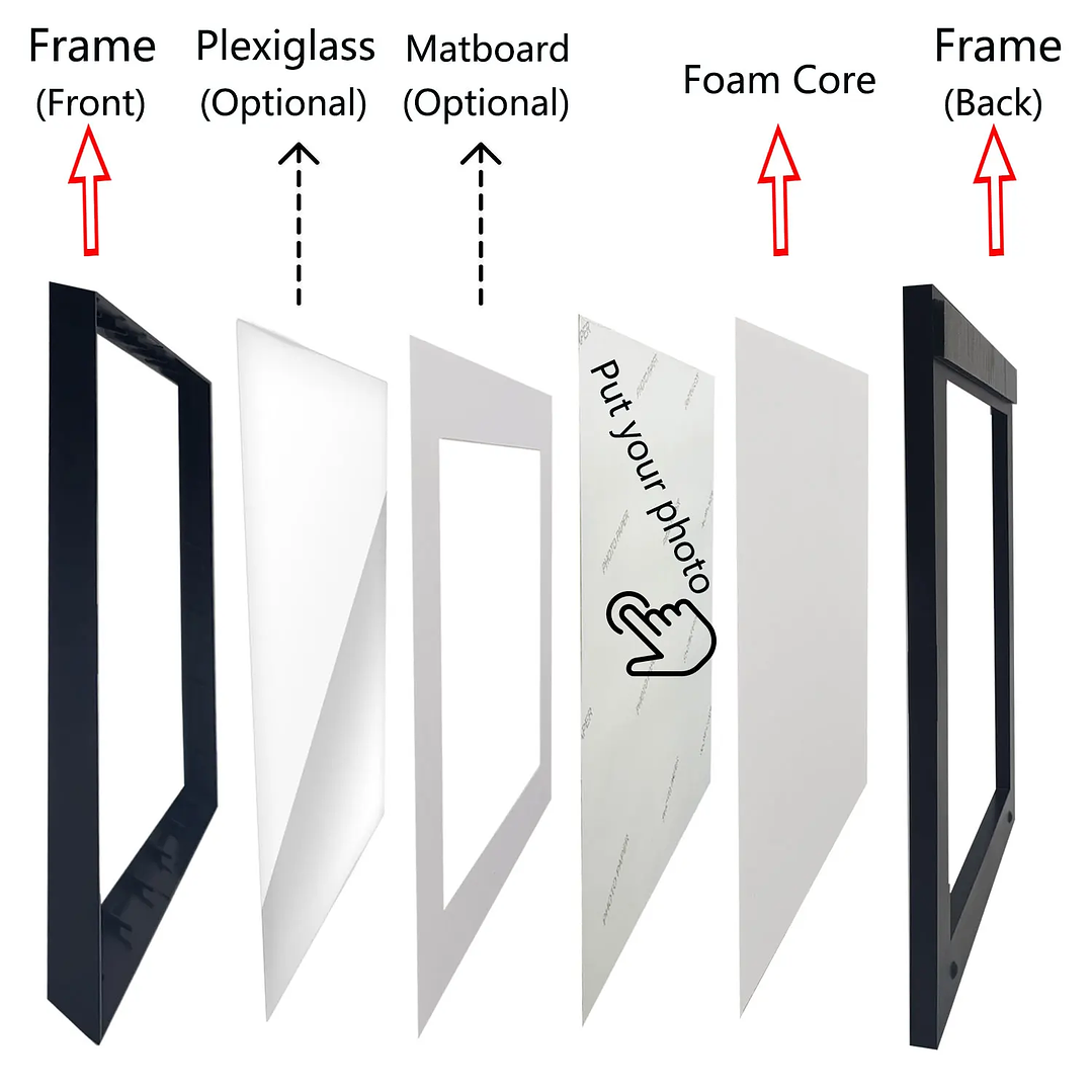 Marco de Fotos ARTMOUNT Bestile | Cuadro Adhesivo Reposicionable Sin Clavos 20x20cm 3